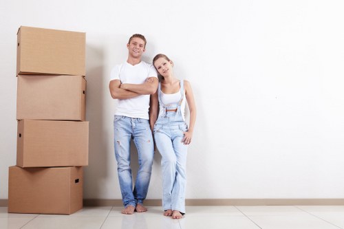 Removal team preparing a home move in Eastham
