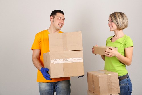 Family belongings neatly packed for long-term storage